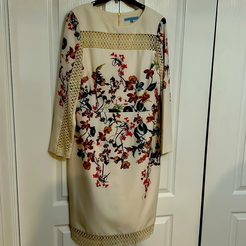 Antonio Milano spring Cream dress with lace details
